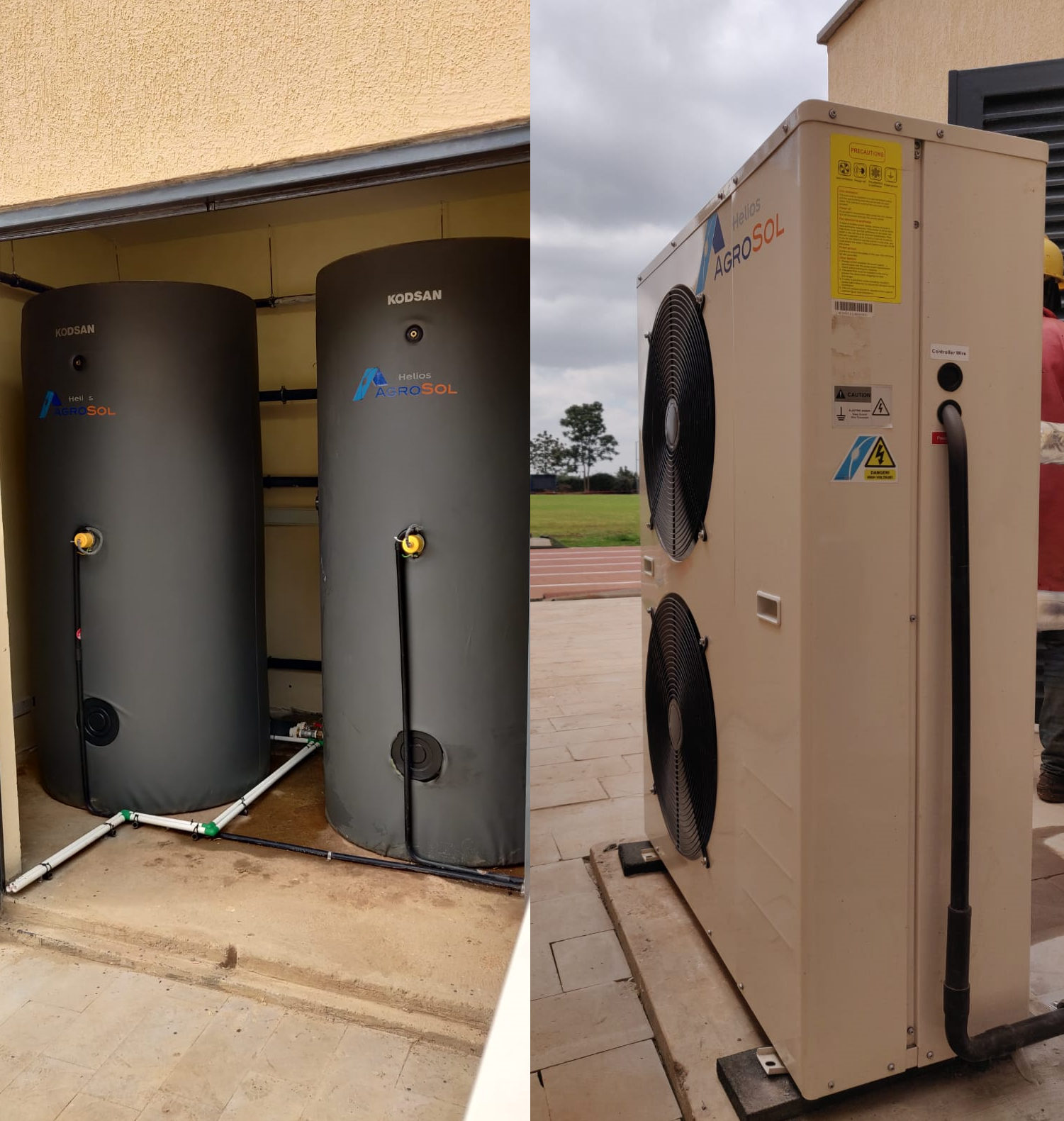 Kisumu Lakeside Apartments air source heat pump